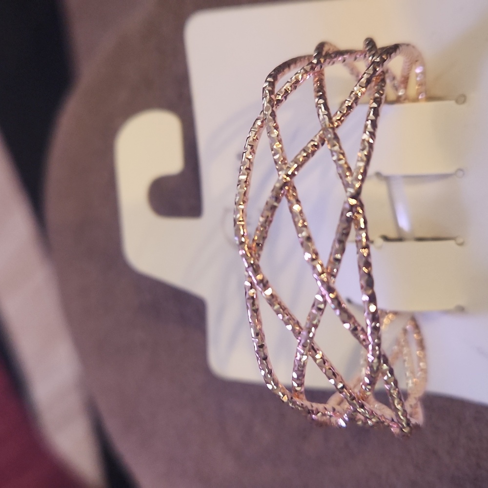 Rose Color Cuff Bracelets NWT